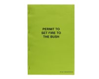 Permit to Set Fire to Bush - Bush Fires Act