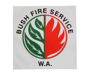 Bush Fire Service WA Vehicle/Equipment Sticker - 250mm